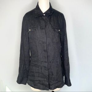Tommy Bahamas linen long sleeve button up shirt